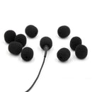 Bubblebee Industries The Microphone Foam for Lavalier Mics Pop Filter (Medium, Black, 10-Pack)