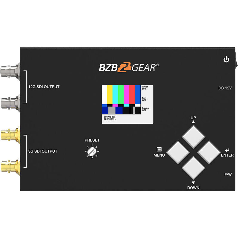 BZBGEAR 4K UHD 12G SDI Video G2 Test Pattern Generator