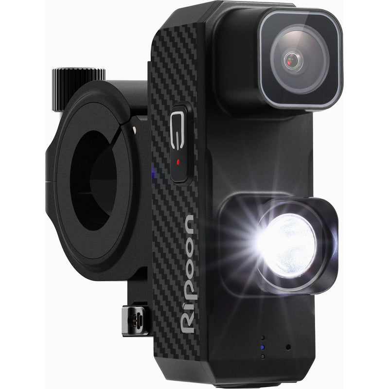 RIPOON Q101 Front Light Bicycle Dash Cam (Black)