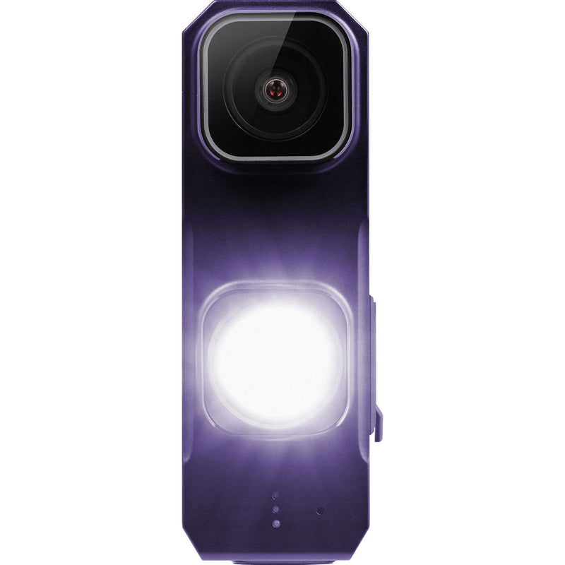 RIPOON Q101 Front Light Bicycle Dash Cam (Dark Purple)