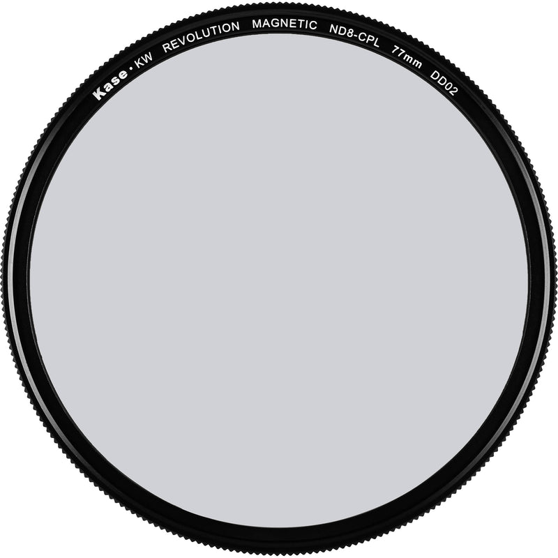 Kase KW Revolution ND/PL Filter with Blue & Silver Band + Magnetic Adapter Ring (77mm, 3-Stop )