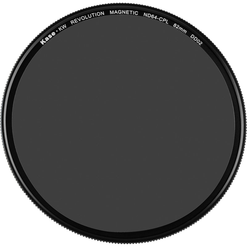 Kase KW Revolution ND/PL Filter with Yellow & Silver Band + Magnetic Adapter Ring (82mm, 6-Stop )