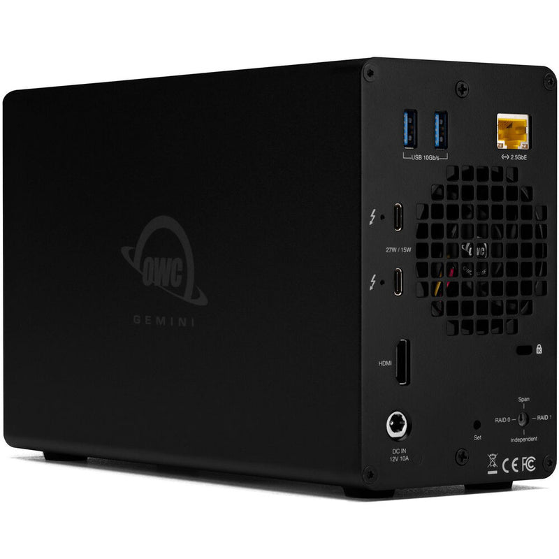 OWC Gemini 2-Bay Thunderbolt 3 Raid Enclosure