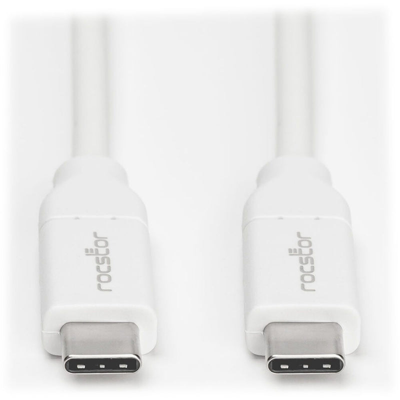 Rocstor USB-C 2.0 Male Charging Cable (1.6', White)