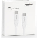 Rocstor USB-C 2.0 Male Charging Cable (1.6', White)