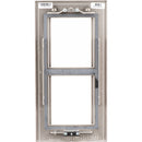 2N Flush Frame for 2 IP Verso Modules (Nickel)