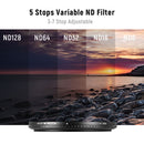 Neewer HD Variable ND Filter (72mm, 3 to 7-Stops)