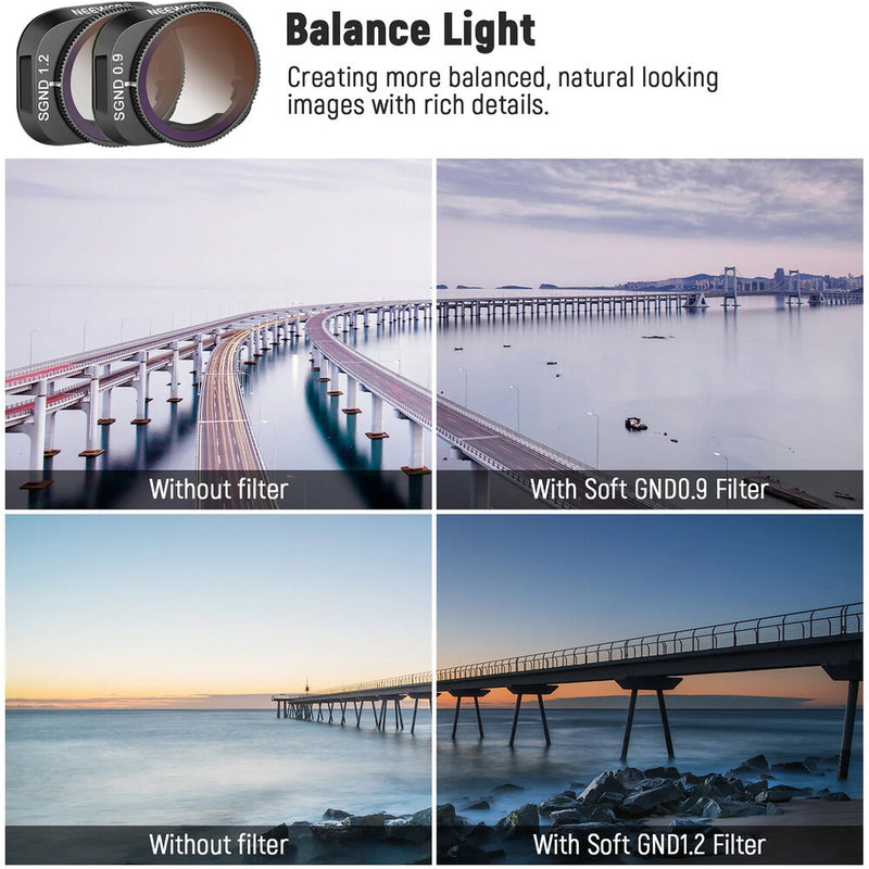 Neewer Soft GND & Effect Filter Kit for DJI Mini 3/Mini 3 Pro (4-Pack)