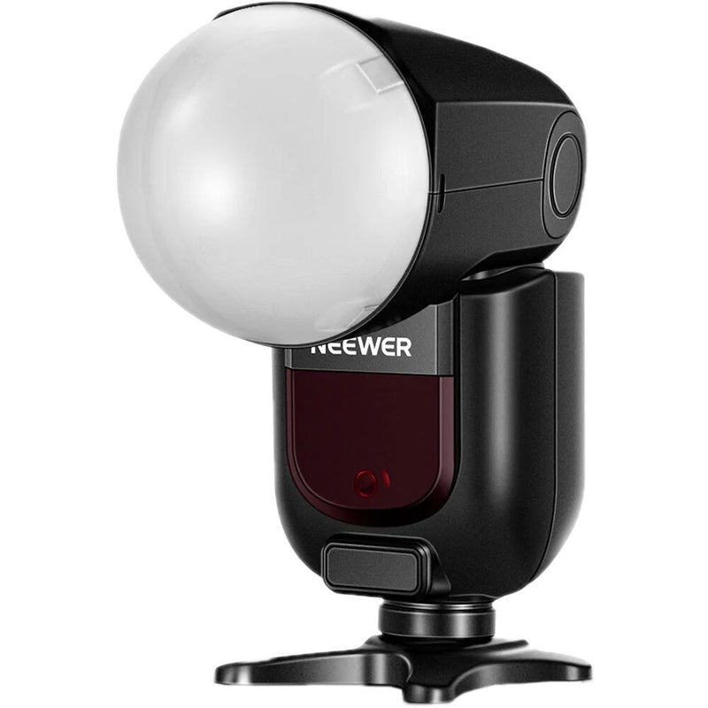 Neewer Z1-C TTL Round Head Flash Speedlite with M12 Magnetic Dome Diffuser