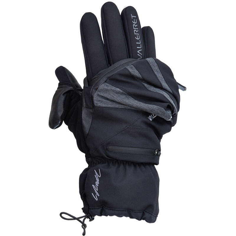 Vallerret Skadi Zipper Mitt PSP Gloves (Black, X-Small)