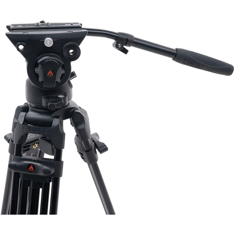 E-Image 2-Stage Aluminum Fluid Head Tripod Kit