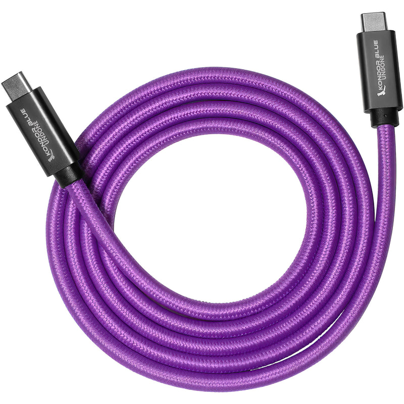 Kondor Blue Gerald Undone USB-C 3.2 Cable (4', Purple)