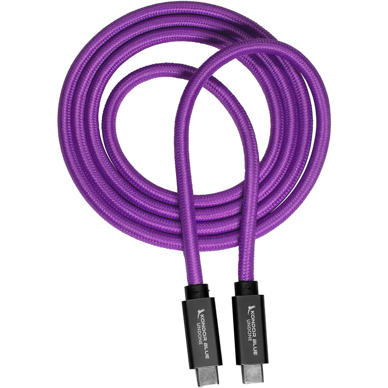Kondor Blue Gerald Undone USB-C 3.2 Cable (4', Purple)