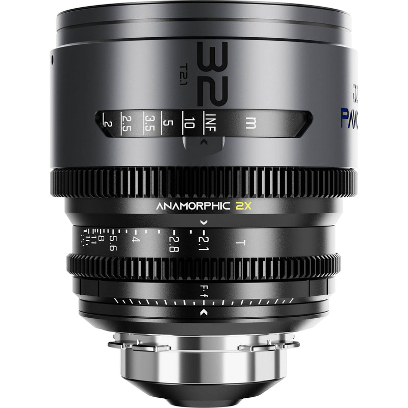 DZOFilm PAVO 32mm T2.1 2x Anamorphic Prime Lens (Blue Coating, PL/EF Mount, Feet)