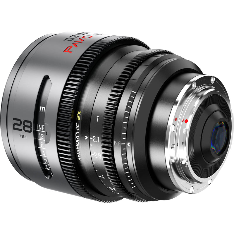 DZOFilm PAVO 28mm T2.1 2x Anamorphic Prime Lens (Neutral Coating, PL/EF Mount, Feet)