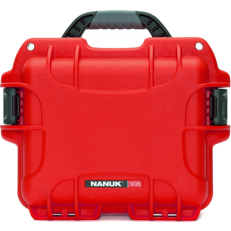 Nanuk 908 Hard Case with Pro Photo Kit (Red, 8.8L)