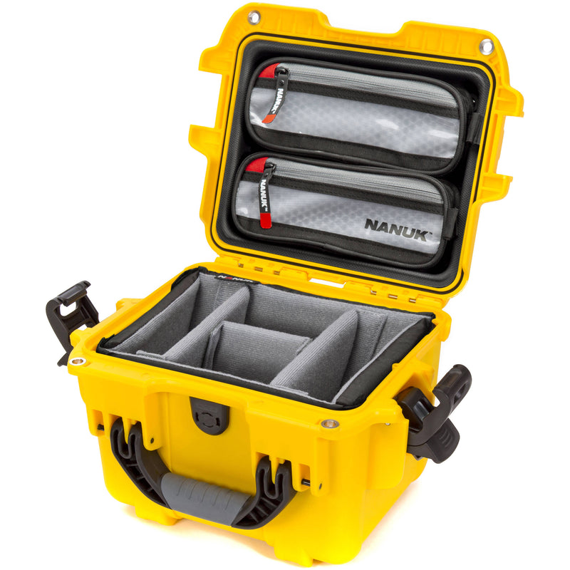 Nanuk 908 Hard Case with Pro Photo Kit (Yellow, 8.8L)