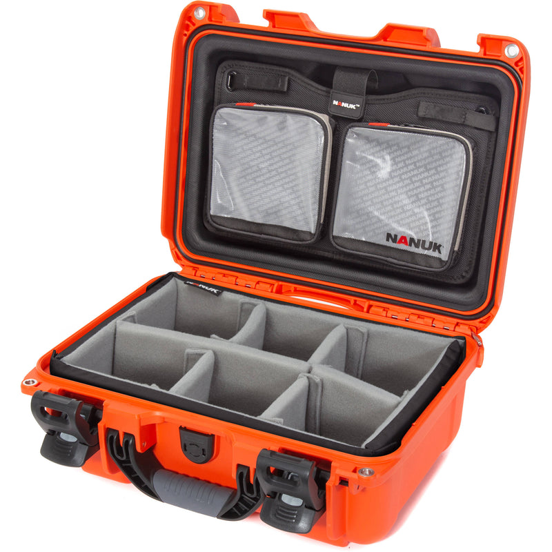 Nanuk 915 Hard Case with Pro Photo Kit (Orange, 13L)