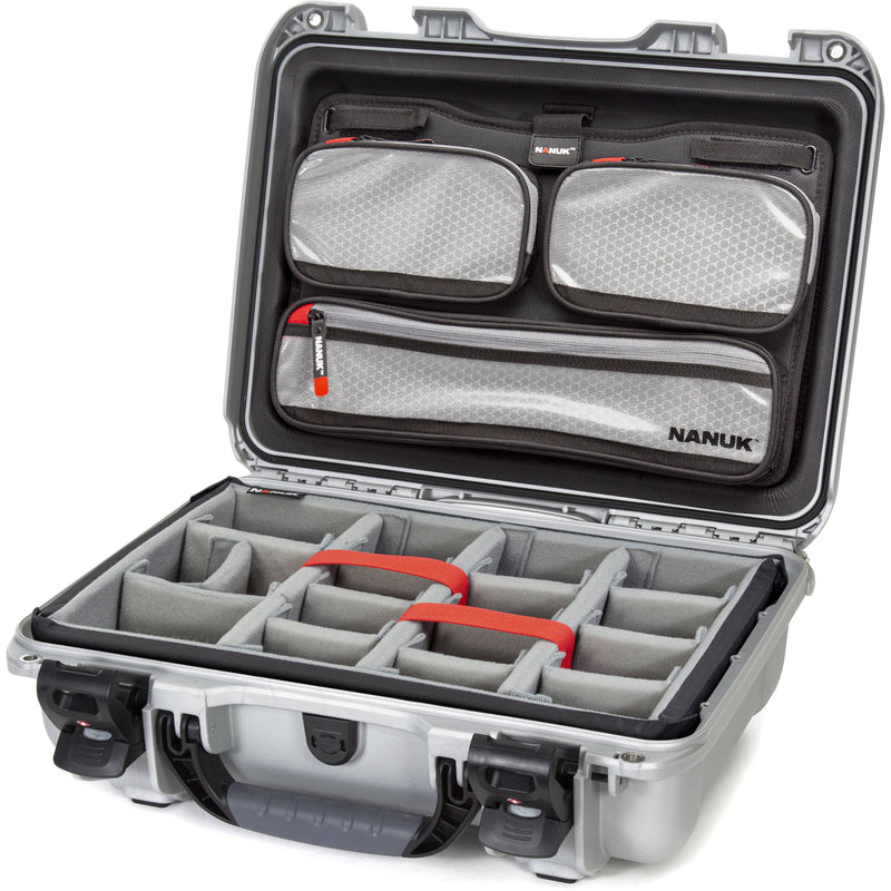 Nanuk 923 Hard Case Pro Photo Kit (Silver, 16.7L)