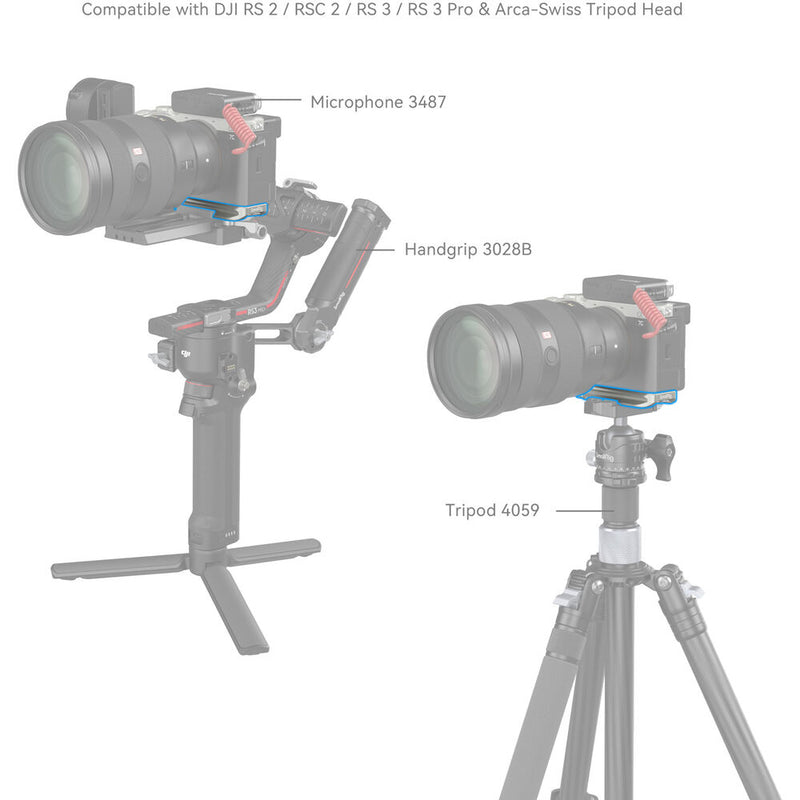 SmallRig Bottom Mount Plate for Sony a7C II & a7CR (Silver)