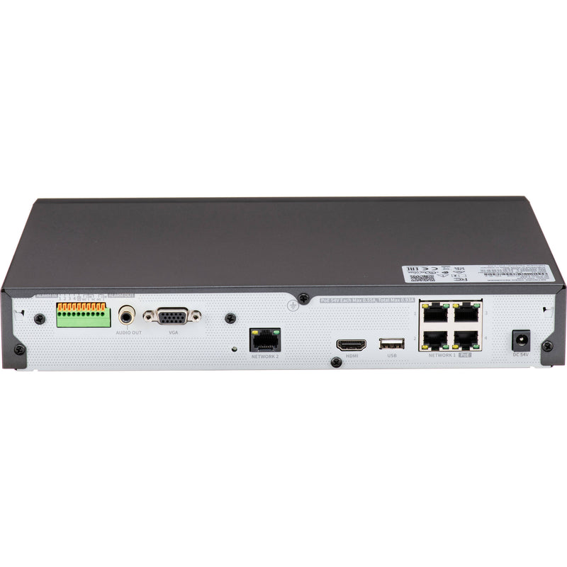 Hanwha Vision XRN-420S 4-Channel NVR with PoE and 2TB HDD