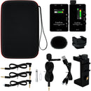 LituFoto VM10 Wireless Microphone System with Lightning Adapter for Cameras and iOS Devices (2.4 GHz)