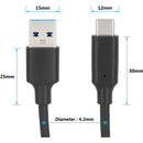 CAMVATE USB-C to USB-A Charge and Sync Cable (3.3')