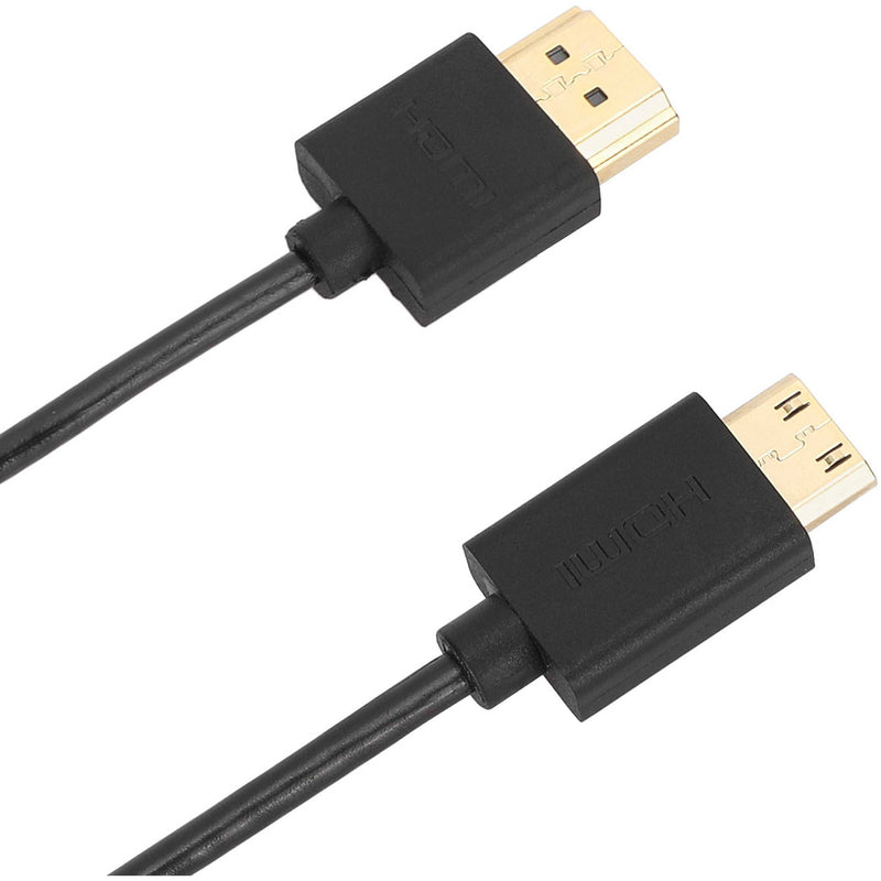 CAMVATE Ultra-Slim 4K High-Speed Mini-HDMI to HDMI Cable with Ethernet (3.3')