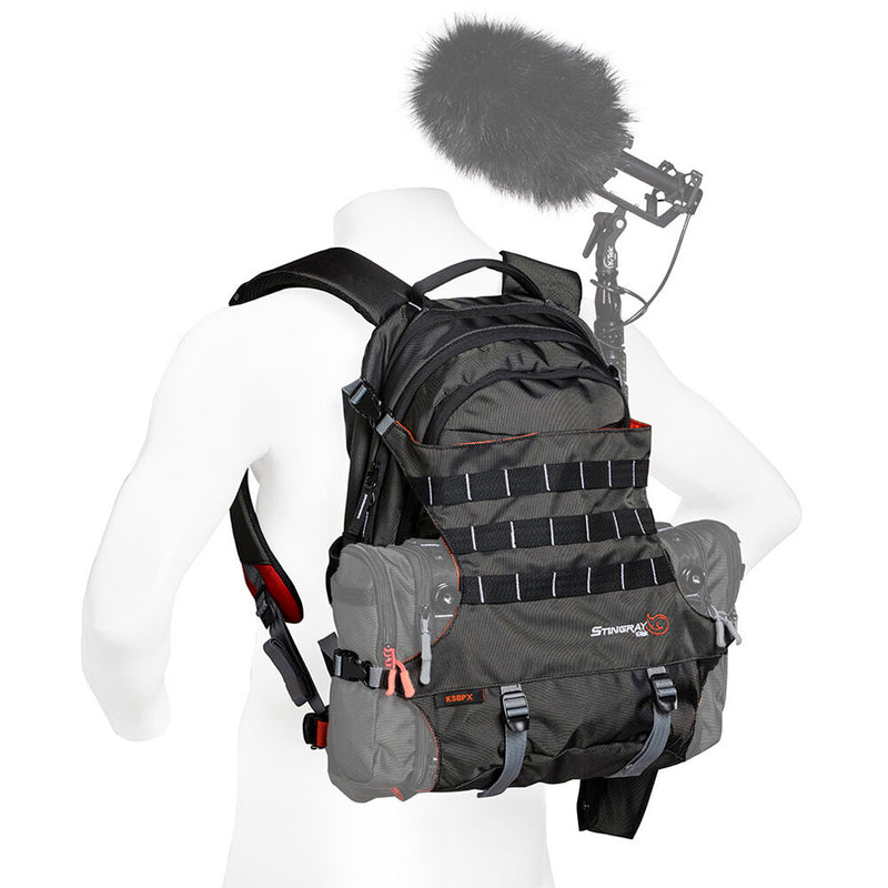 K-Tek Stingray BackPack X with Integrated Harness (Black/Orange)