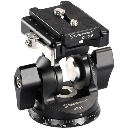 Sunwayfoto DT-03 Tilt Head with Arca-Type QR and Lever-Release Clamp