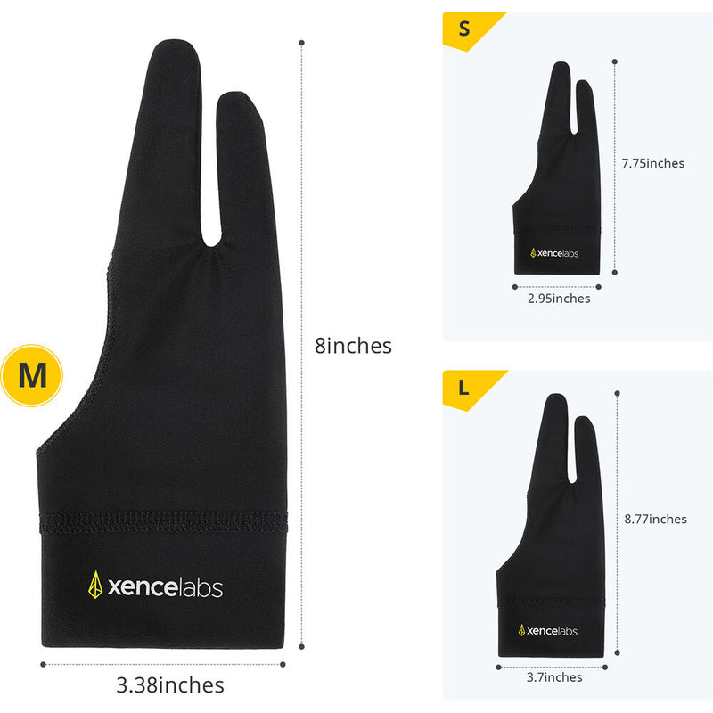 Xencelabs Drawing Glove (Small, Black)