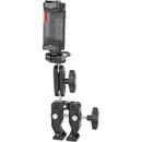 CAMVATE Smartphone Mount with Super Clamp & Mini Magic Arm