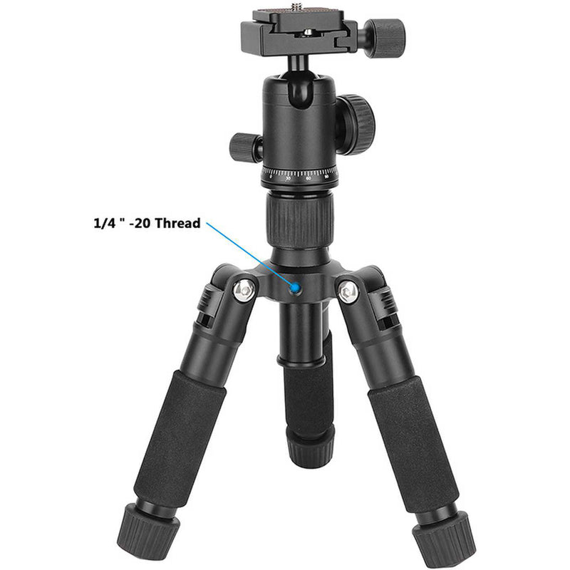 CAMVATE Mini Tabletop Aluminum Tripod with Arca-Type Ball Head (Black)