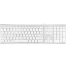 Macally Full-Size USB-C Keyboard for Mac (Silver Aluminum)