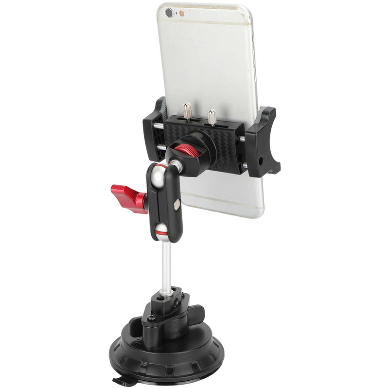 CAMVATE Smartphone Mount with Dual Ball Head Suction Cup