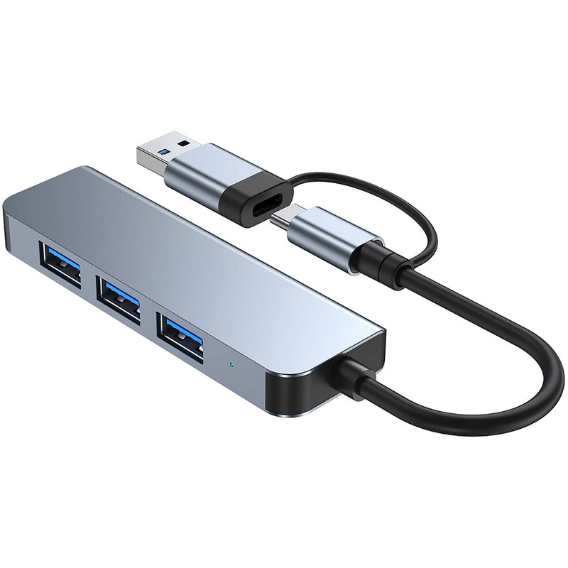 CAMVATE 4-Port USB-A Hub (Silver)