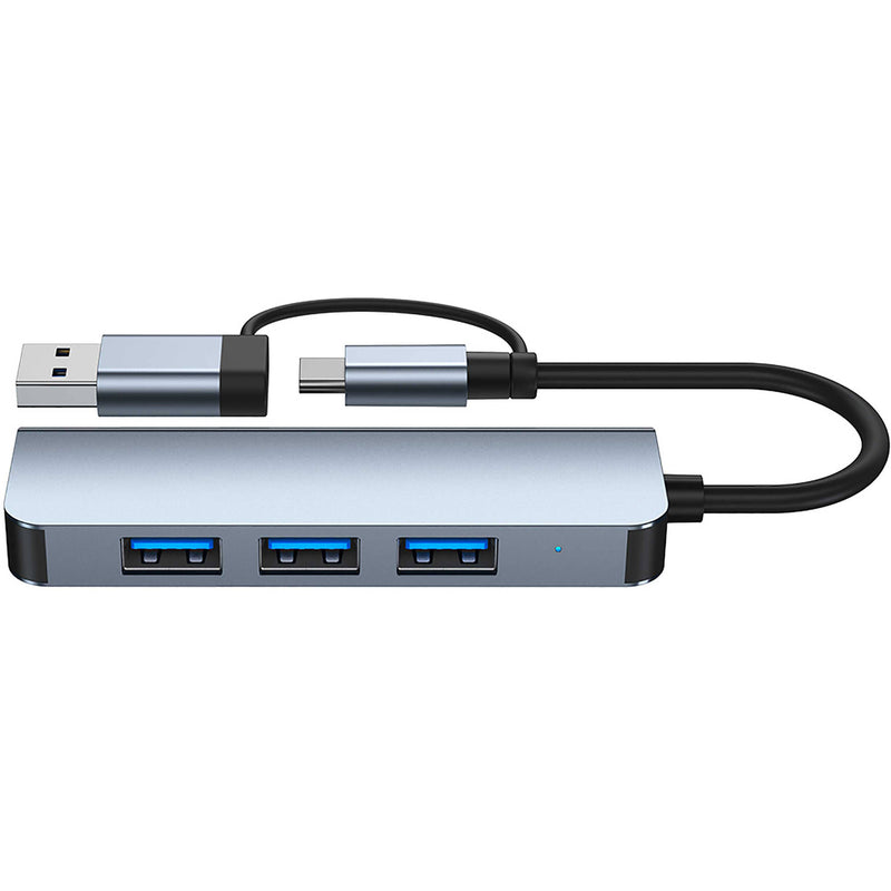 CAMVATE 4-Port USB-A Hub (Silver)