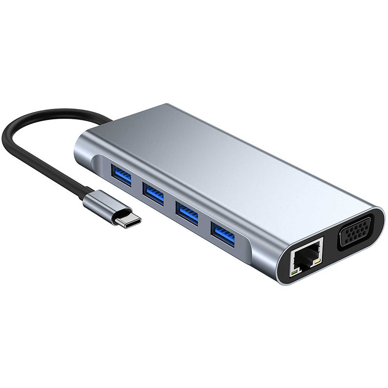 CAMVATE 11-in-1 USB-C Multiport Adapter (Silver)