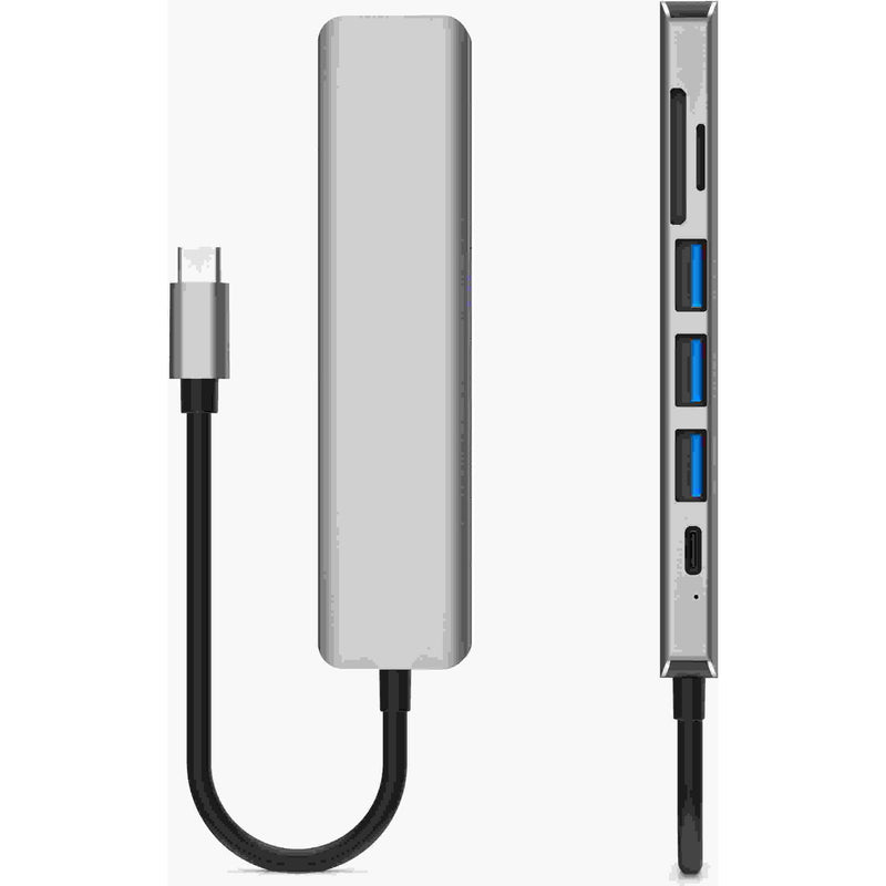 CAMVATE 7-in-1 USB-C Multiport Adapter (Silver)