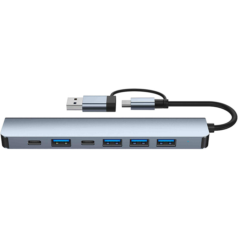 CAMVATE 7-in-1 USB-C Multiport Adapter (Silver)