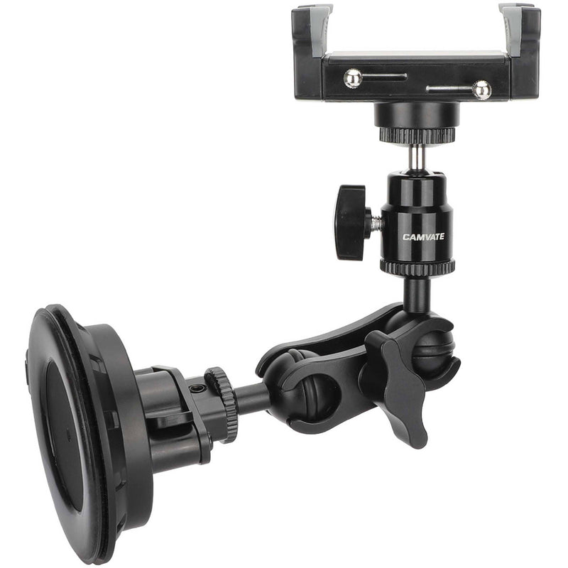 CAMVATE Smartphone Mount with Mini Magic Arm & Suction Cup