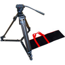 Acebil I-705GX 75mm Ball Head with Aluminum Tripod, Ground Spreader, and Case Kit