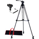 Acebil j-805MX(N) Prosumer Tripod System with Mid-Level Spreader & SZ-300 Zoom Controller