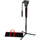 Acebil MP-60V(T) Monopod with Fluid Head and Floor Stand Kit