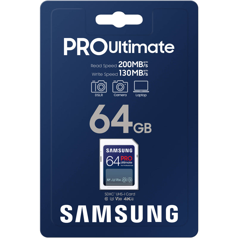 Samsung 64GB PRO Ultimate UHS-I SD Memory Card