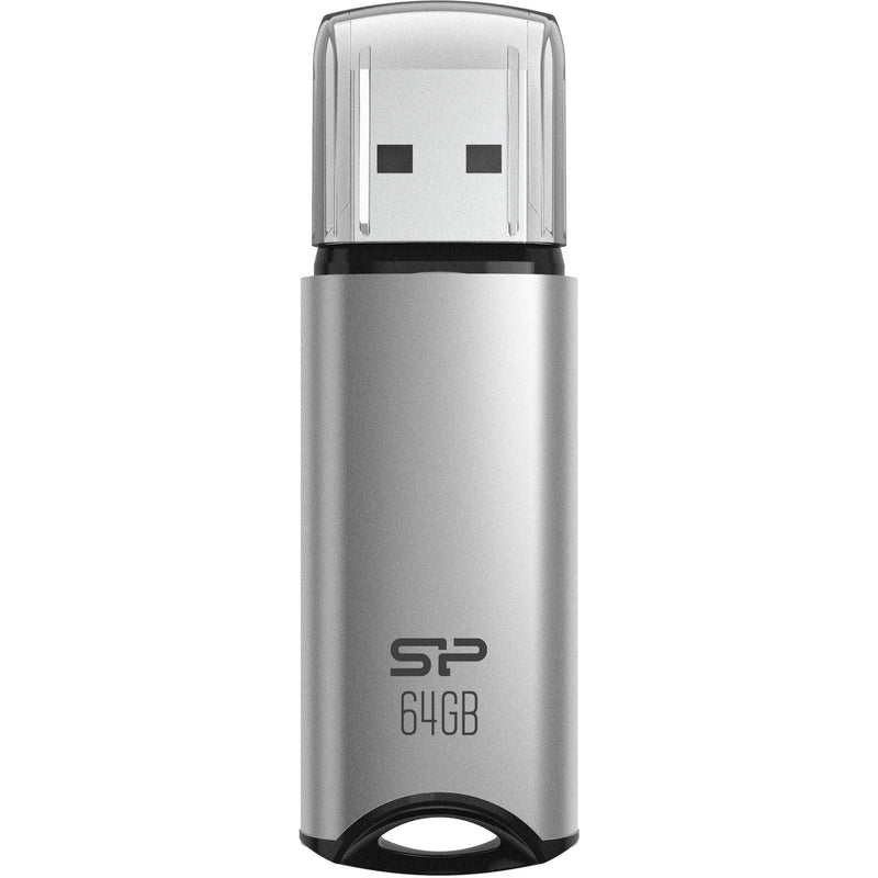 Silicon Power 64GB Marvel M02 USB 3.2 Gen 1 Flash Drive (Silver)