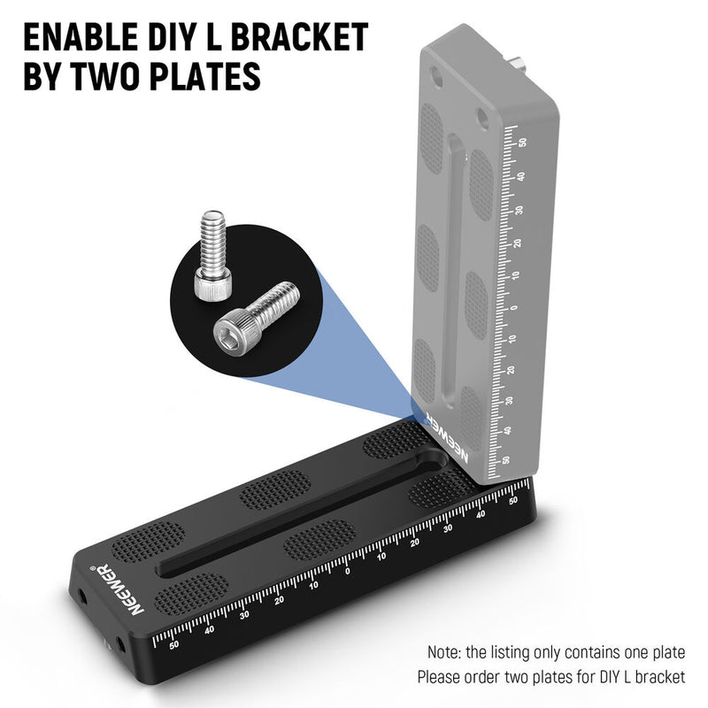 Neewer Rail Bar Vixen-Style Dovetail Plate for Telescopes (4.7")