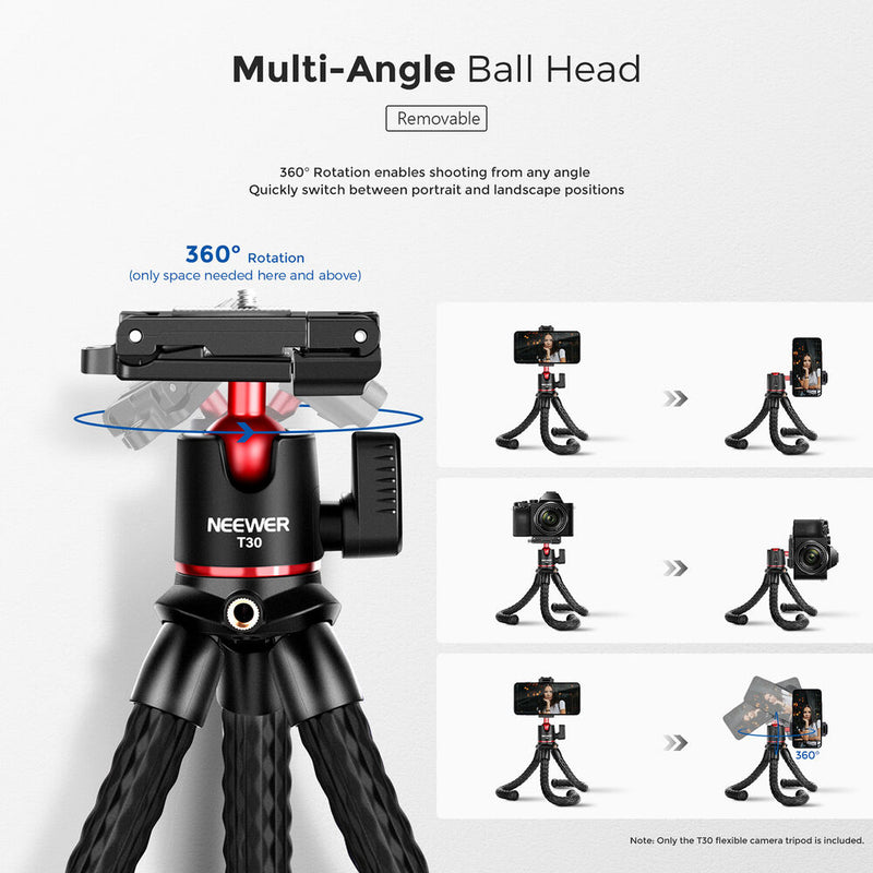 Neewer T30 Flexible Camera Tripod Kit