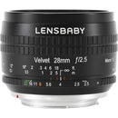 Lensbaby Velvet 28mm f/2.5 Lens with Copper Rings (Canon RF)