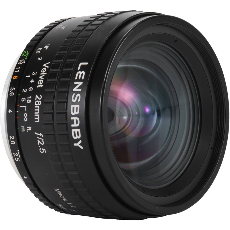 Lensbaby Velvet 28mm f/2.5 Lens with Copper Rings (Canon EF)